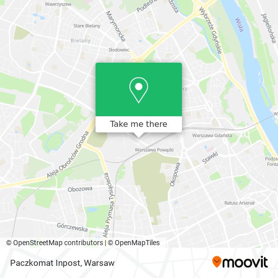 Paczkomat Inpost map