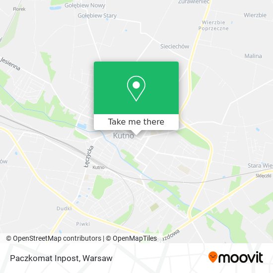 Paczkomat Inpost map