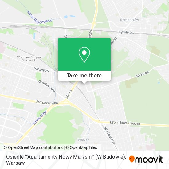 Osiedle ""Apartamenty Nowy Marysin"" (W Budowie) map