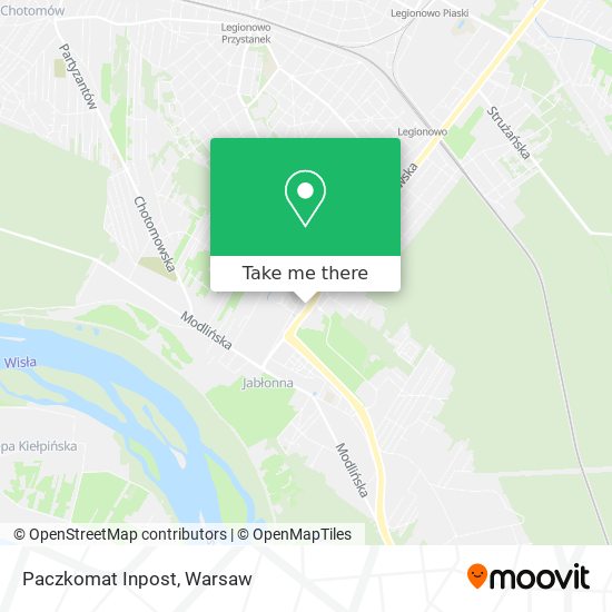 Paczkomat Inpost map