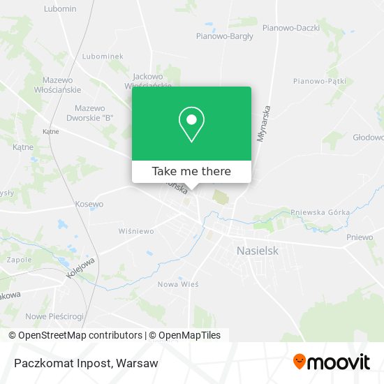 Paczkomat Inpost map