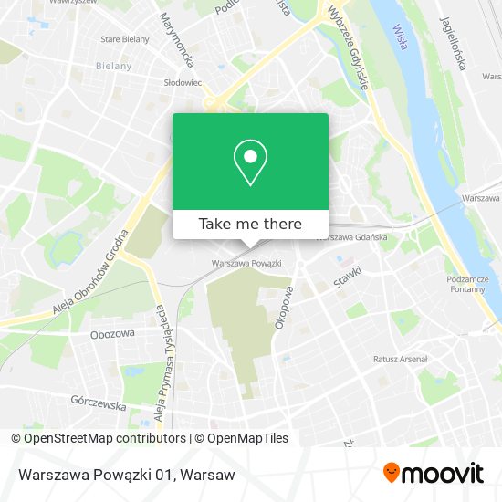 Карта Warszawa Powązki 01