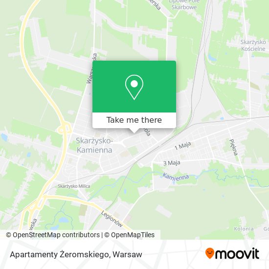 Apartamenty Żeromskiego map