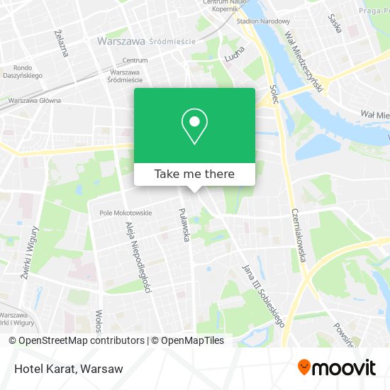 Hotel Karat map