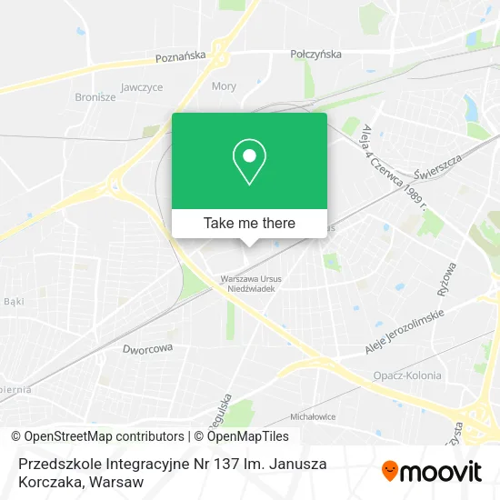 Карта Przedszkole Integracyjne Nr 137 Im. Janusza Korczaka