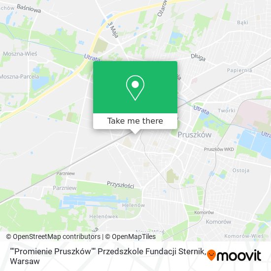 ""Promienie Pruszków"" Przedszkole Fundacji Sternik map