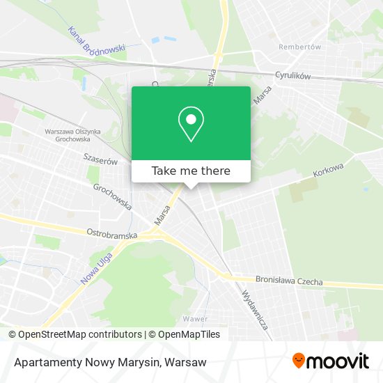 Apartamenty Nowy Marysin map