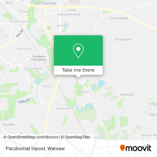 Paczkomat Inpost map