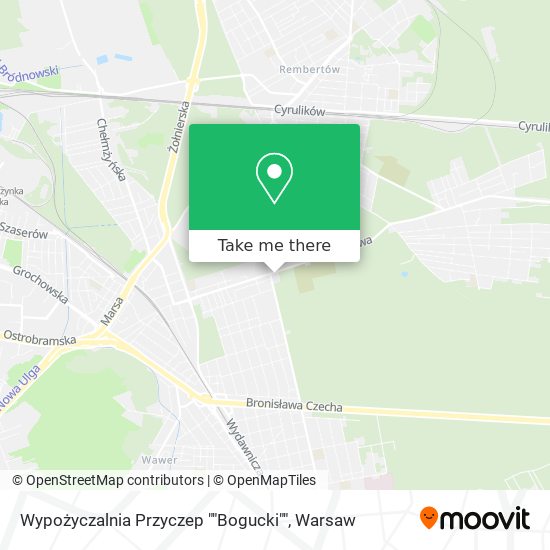 Wypożyczalnia Przyczep ""Bogucki"" map