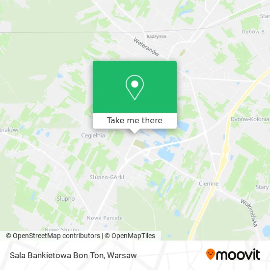 Карта Sala Bankietowa Bon Ton
