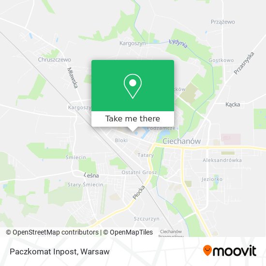 Paczkomat Inpost map