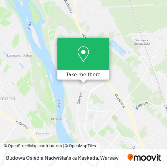 Budowa Osiedla Nadwiślańska Kaskada map