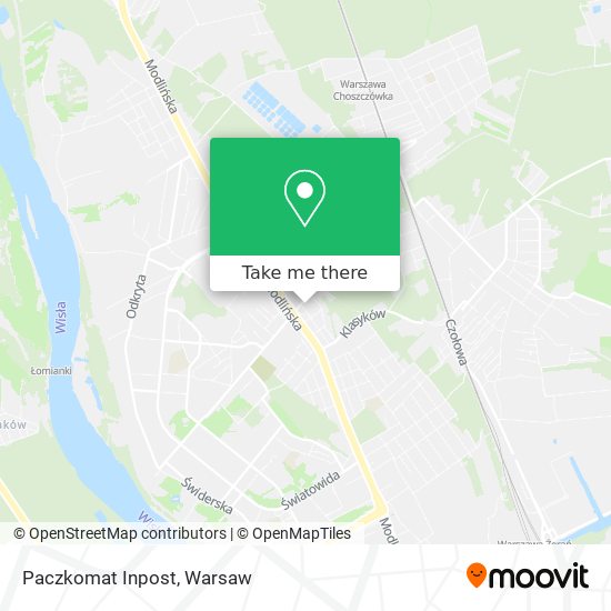 Paczkomat Inpost map