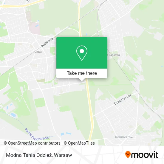 Modna Tania Odzież map