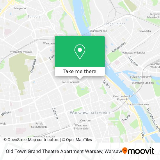 Old Town Grand Theatre Apartment Warsaw map