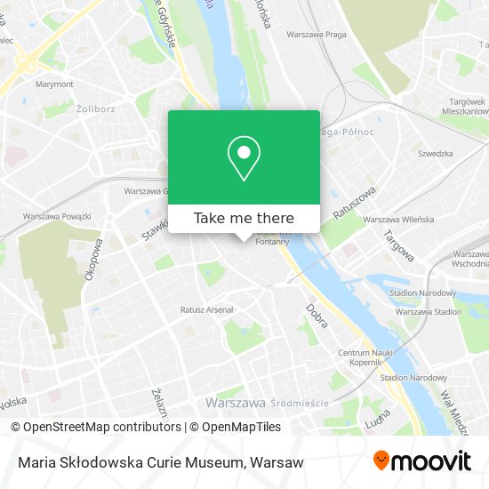 Maria Skłodowska Curie Museum map