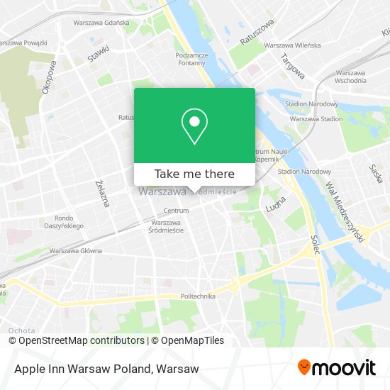 Apple Inn Warsaw Poland map