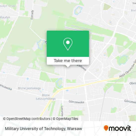 Military University of Technology map