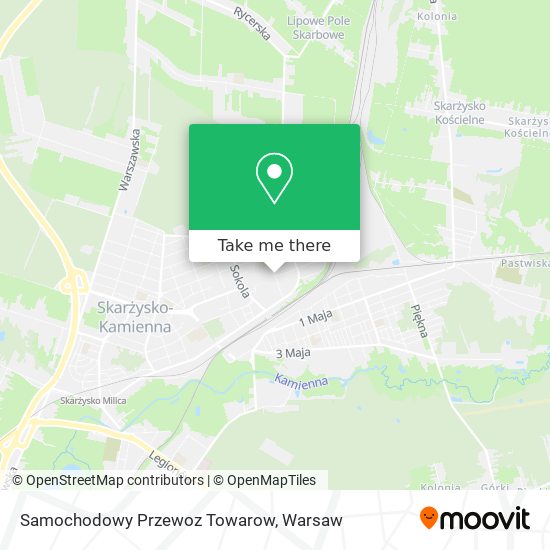 Samochodowy Przewoz Towarow map