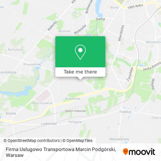 Firma Usługowo Transportowa Marcin Podgórski map