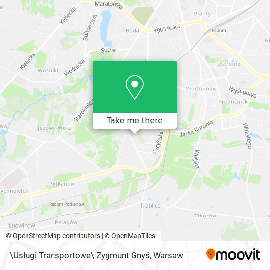 \Usługi Transportowe\ Zygmunt Gnyś map