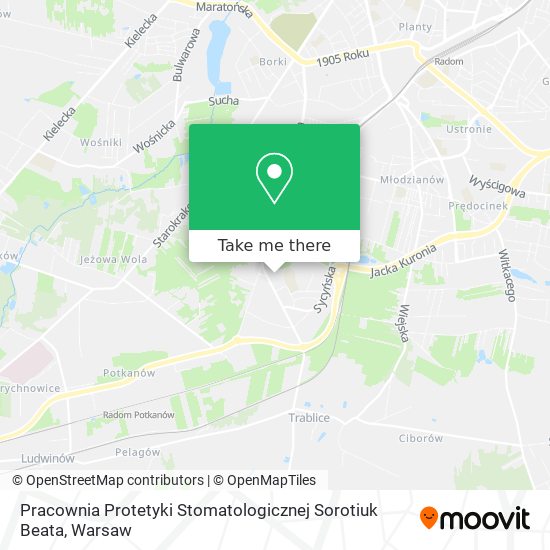 Pracownia Protetyki Stomatologicznej Sorotiuk Beata map