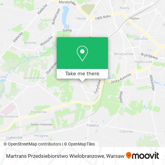 Martrans Przedsiebiorstwo Wielobranzowe map