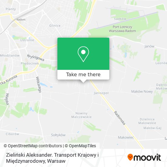 Zieliński Aleksander. Transport Krajowy i Międzynarodowy map