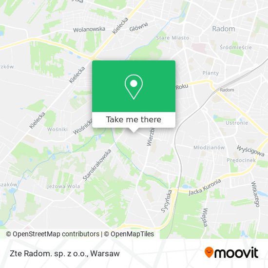 Zte Radom. sp. z o.o. map