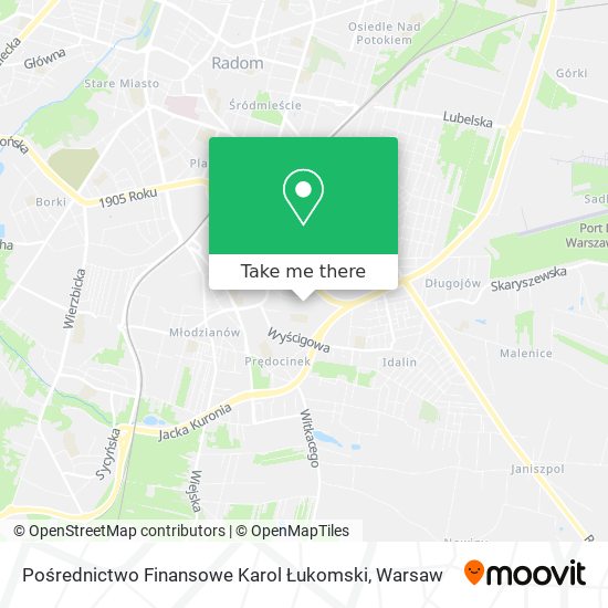 Pośrednictwo Finansowe Karol Łukomski map