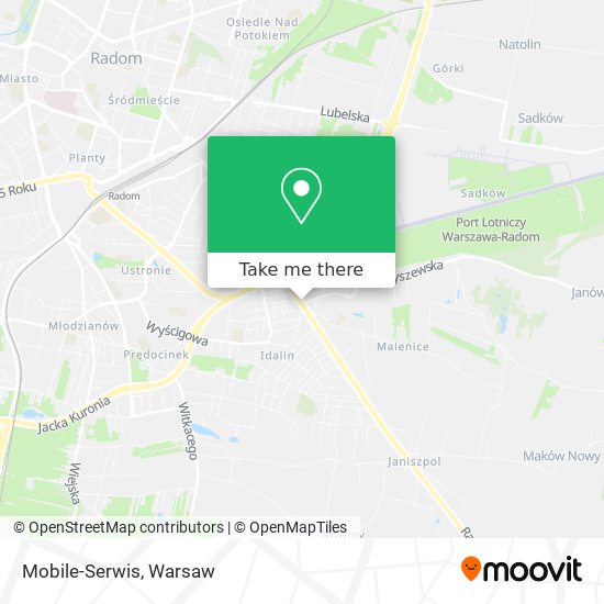 Mobile-Serwis map