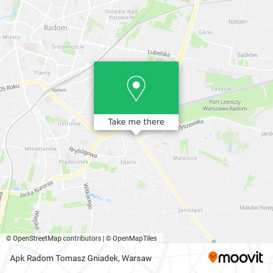 Apk Radom Tomasz Gniadek map