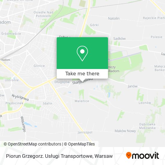 Piorun Grzegorz. Usługi Transportowe map