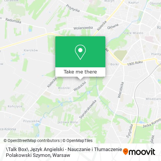 \Talk Box\ Język Angielski - Nauczanie i Tłumaczenie Polakowski Szymon map