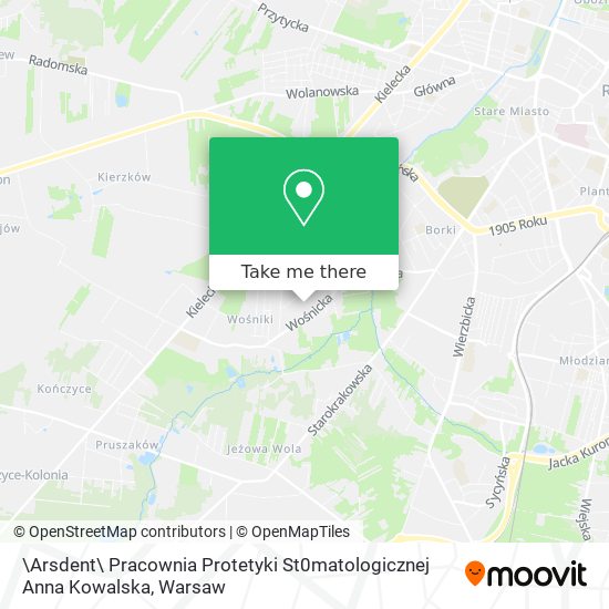 \Arsdent\ Pracownia Protetyki St0matologicznej Anna Kowalska map