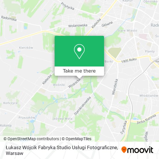 Карта Łukasz Wójcik Fabryka Studio Usługi Fotograficzne