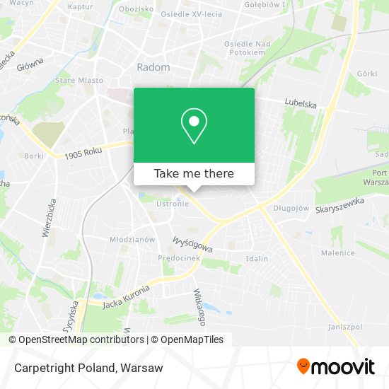 Carpetright Poland map