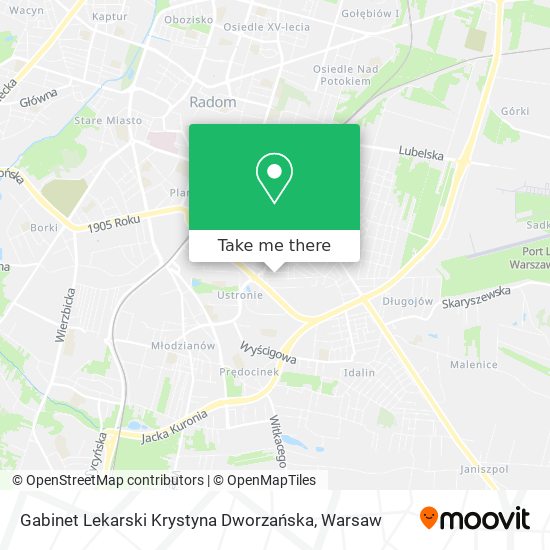 Gabinet Lekarski Krystyna Dworzańska map