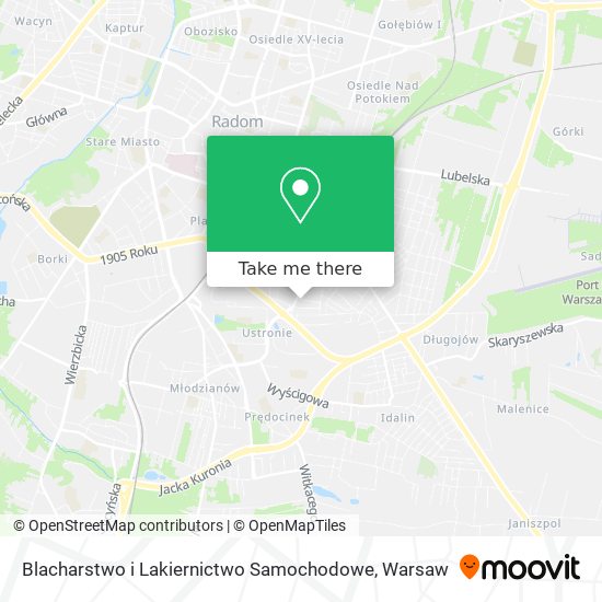 Blacharstwo i Lakiernictwo Samochodowe map