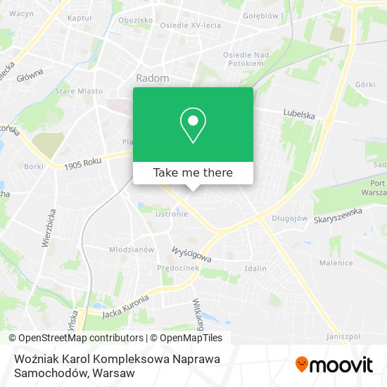 Woźniak Karol Kompleksowa Naprawa Samochodów map