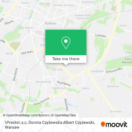 \Presto\ s.c. Dorota Czyżewska Albert Czyżewski map