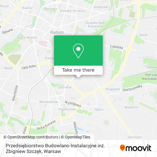 Przedsiębiorstwo Budowlano-Instalacyjne inż. Zbigniew Szczęk map