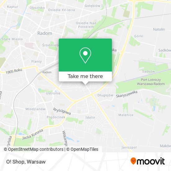 O! Shop map