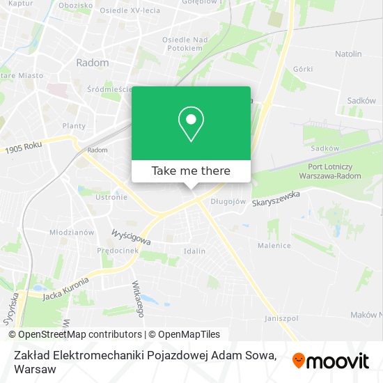 Zakład Elektromechaniki Pojazdowej Adam Sowa map