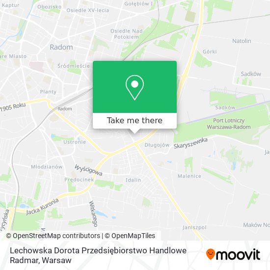 Lechowska Dorota Przedsiębiorstwo Handlowe Radmar map