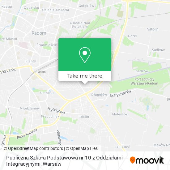 Publiczna Szkoła Podstawowa nr 10 z Oddziałami Integracyjnymi map