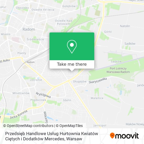 Przedsięb Handlowe Usług Hurtownia Kwiatów Ciętych i Dodatków Mercedes map