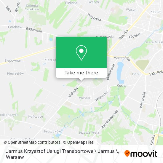 Jarmus Krzysztof Usługi Transportowe \ Jarmus \ map