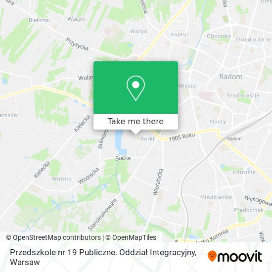 Przedszkole nr 19 Publiczne. Oddział Integracyjny map