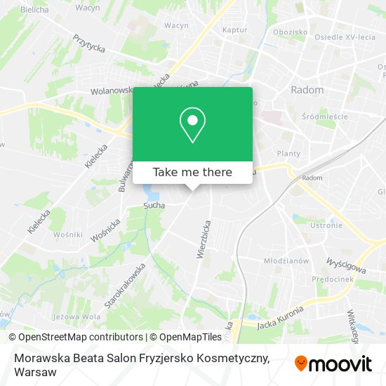 Карта Morawska Beata Salon Fryzjersko Kosmetyczny